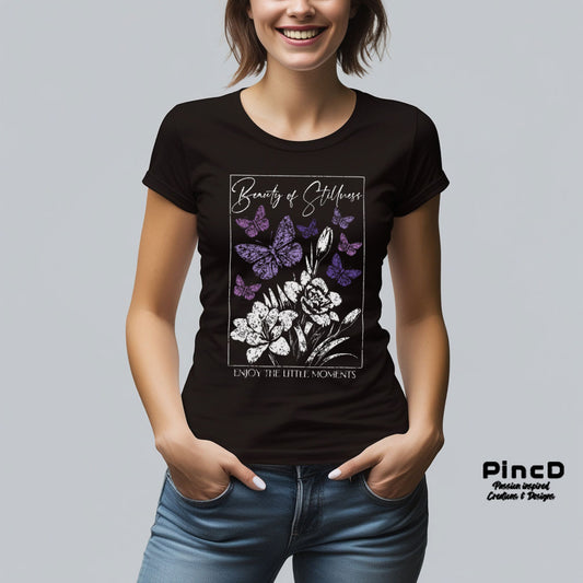 Schmetterling T-Shirt Damen – Beauty of Stillness