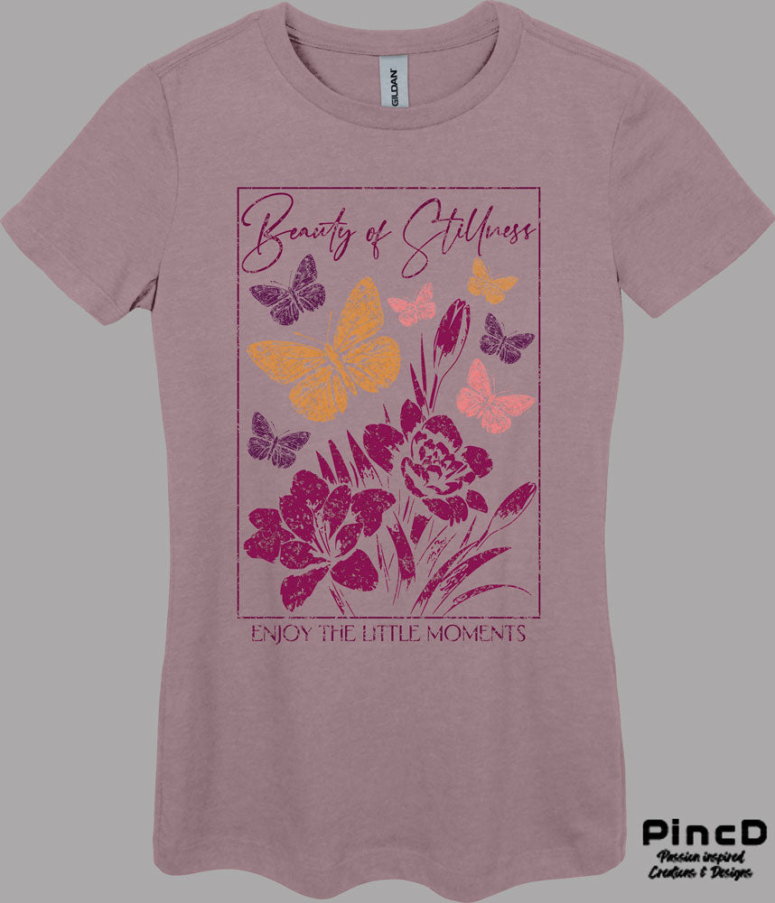 Schmetterling T-Shirt Damen - Beauty of Stillness