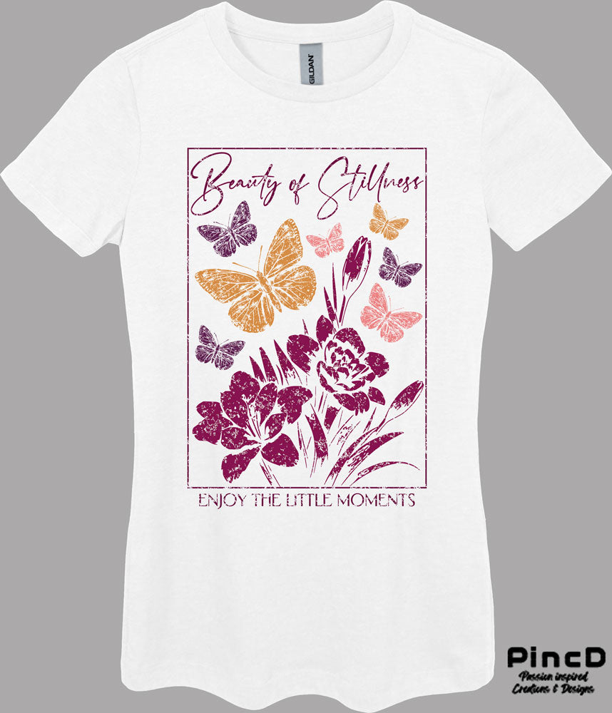 Schmetterling T-Shirt Damen - Beauty of Stillness