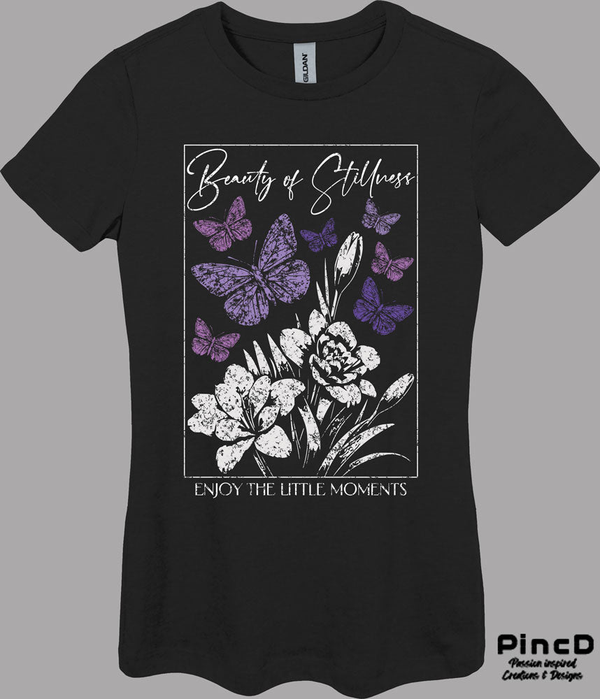 Schmetterling T-Shirt Damen - Beauty of Stillness