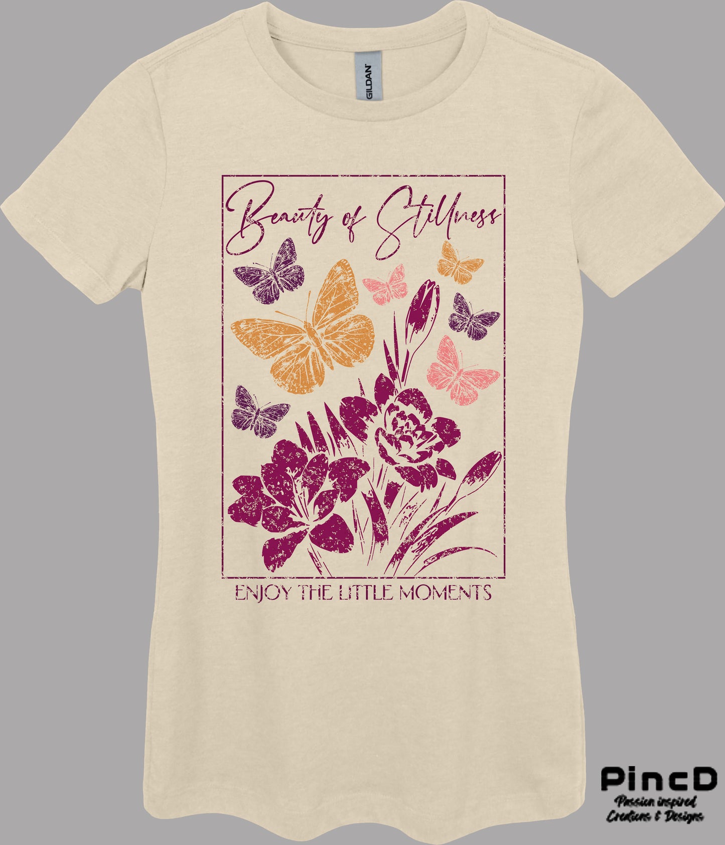Schmetterling T-Shirt Damen - Beauty of Stillness