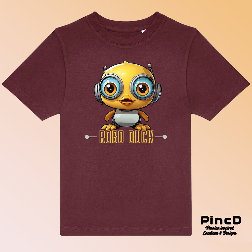 Enten T-Shirt Kinder – Coole Roboter-Ente -Robo Duck