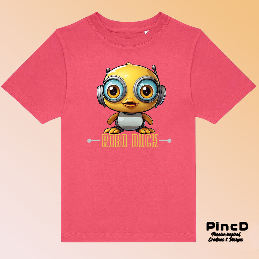 Enten T-Shirt Kinder – Coole Roboter-Ente -Robo Duck