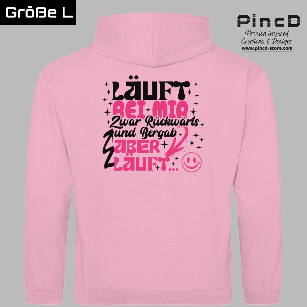 Lustiger Damen Hoodie – „Läuft bei mir…“