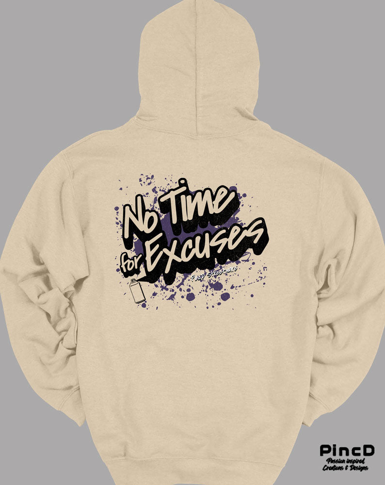 Y2K Hoodie - No Time for Excuses by PincD-Streetware