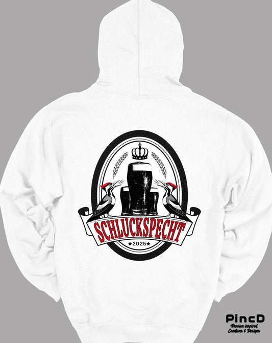 Lustiger Hoodie mit Motiv "Schluckspecht"