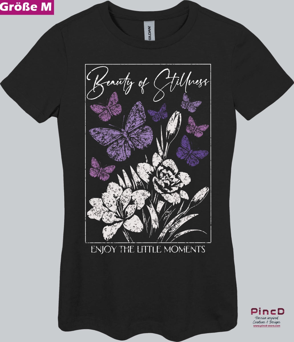 Schmetterling T-Shirt Damen - Beauty of Stillness