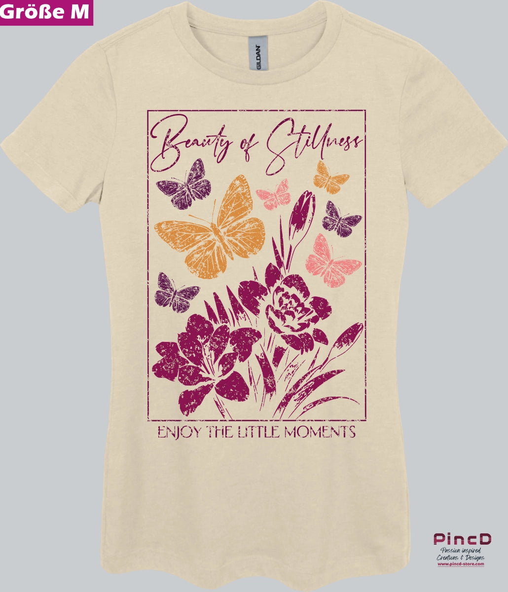 Schmetterling T-Shirt Damen - Beauty of Stillness