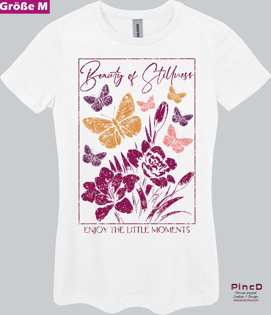 Schmetterling T-Shirt Damen - Beauty of Stillness