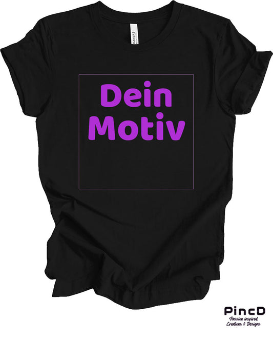 Personalisiertes T-Shirt – Dein Motiv-Schwarz