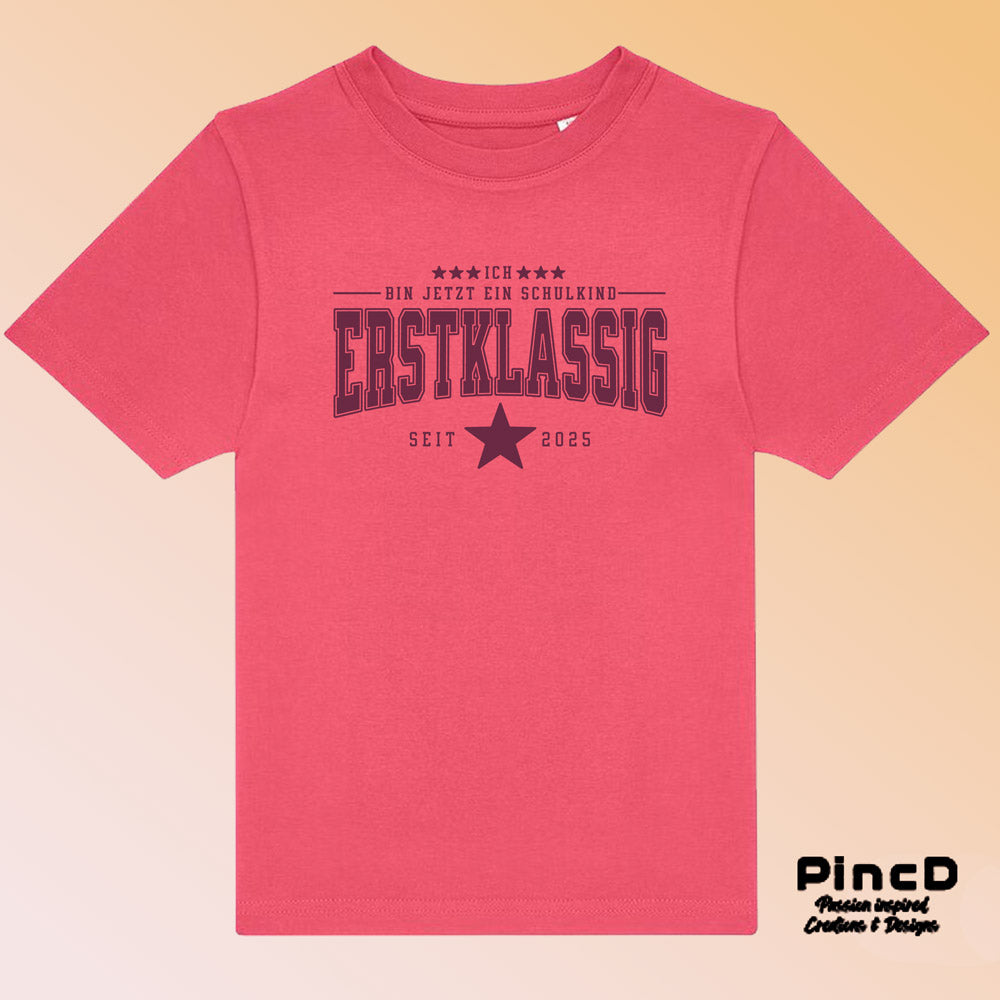 Kinder T-Shirt Einschulung „Erstklassig“ – Perfektes Geschenk für den 1. Schultag