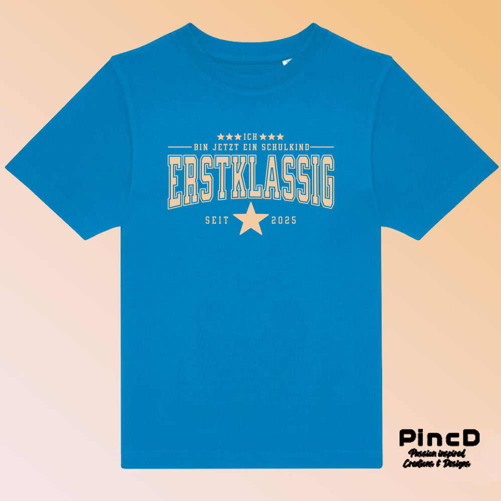 Kinder T-Shirt Einschulung „Erstklassig“ – Perfektes Geschenk für den 1. Schultag