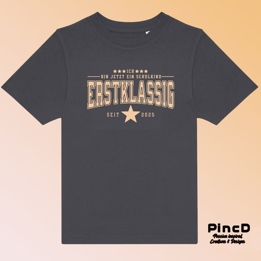 Kinder T-Shirt Einschulung „Erstklassig“ – Perfektes Geschenk für den 1. Schultag