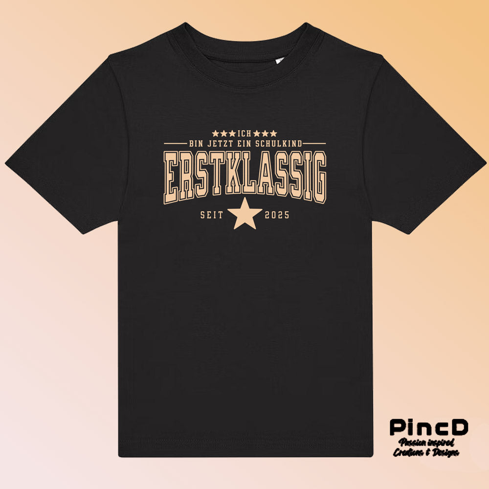 Kinder T-Shirt Einschulung „Erstklassig“ – Perfektes Geschenk für den 1. Schultag