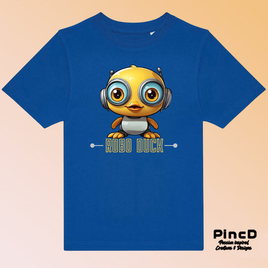 Enten T-Shirt Kinder – Coole Roboter-Ente -Robo Duck