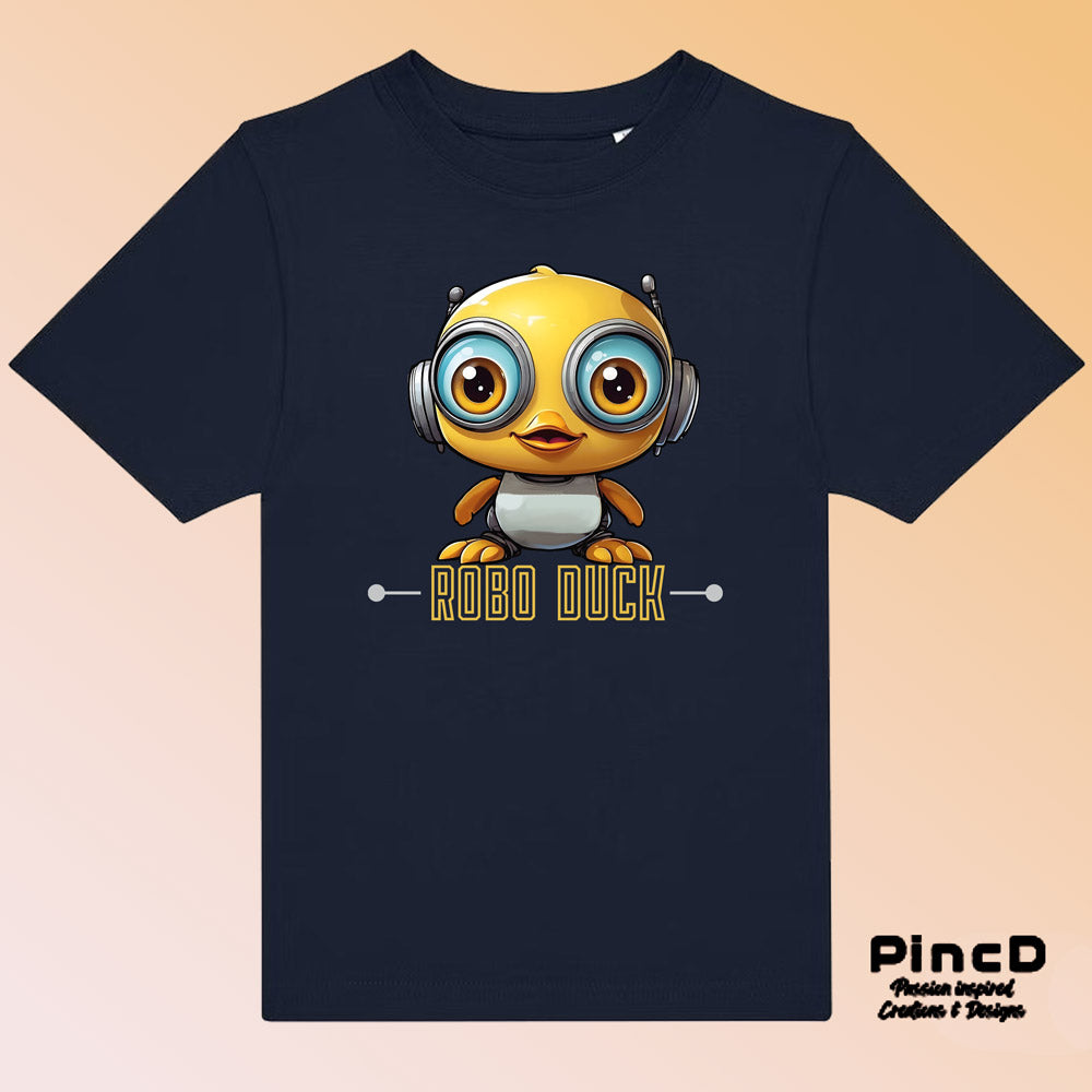 Enten T-Shirt Kinder – Coole Roboter-Ente -Robo Duck