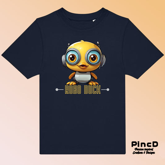 Enten T-Shirt Kinder – Coole Roboter-Ente -Robo Duck
