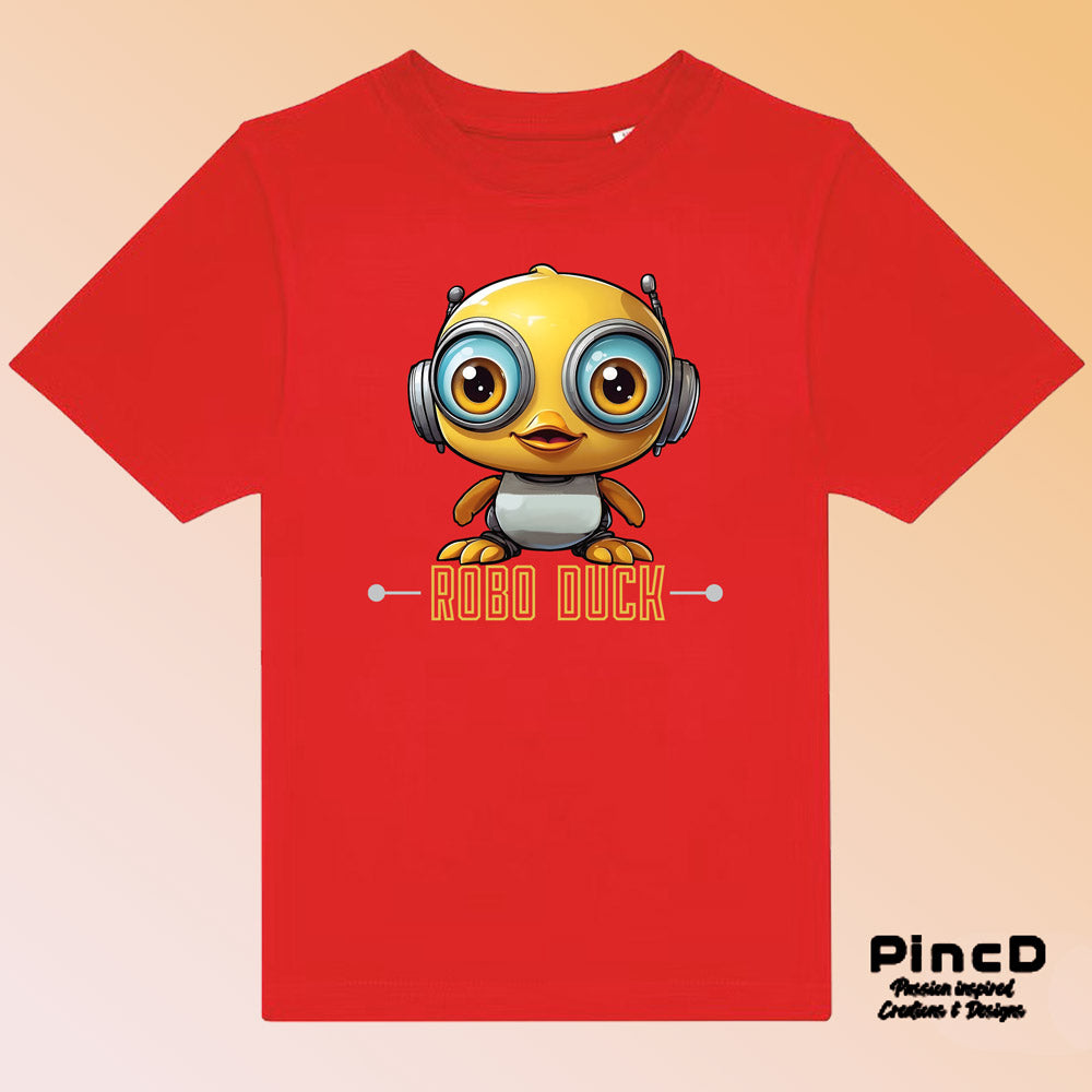 Enten T-Shirt Kinder – Coole Roboter-Ente -Robo Duck