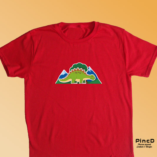 Dino T-Shirt für Kinder mit Stegosaurus