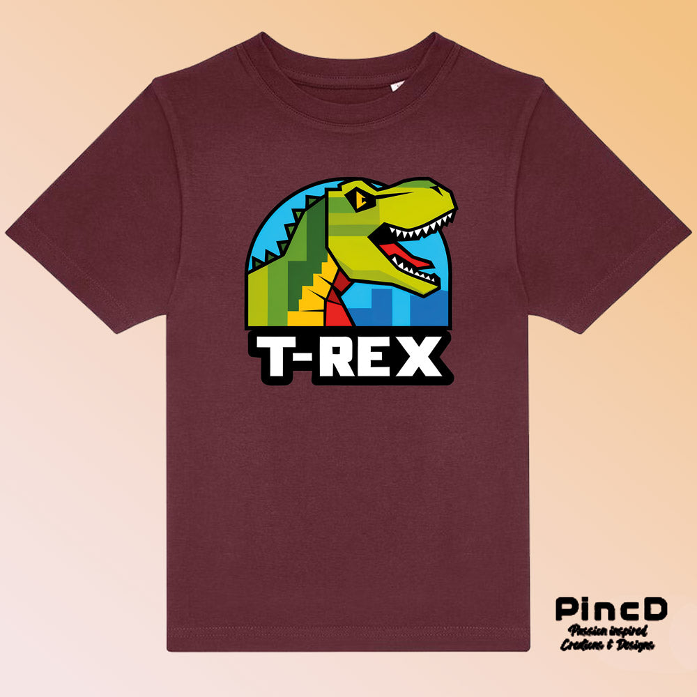 Dino T-Shirt Kinder – T-Rex Logo