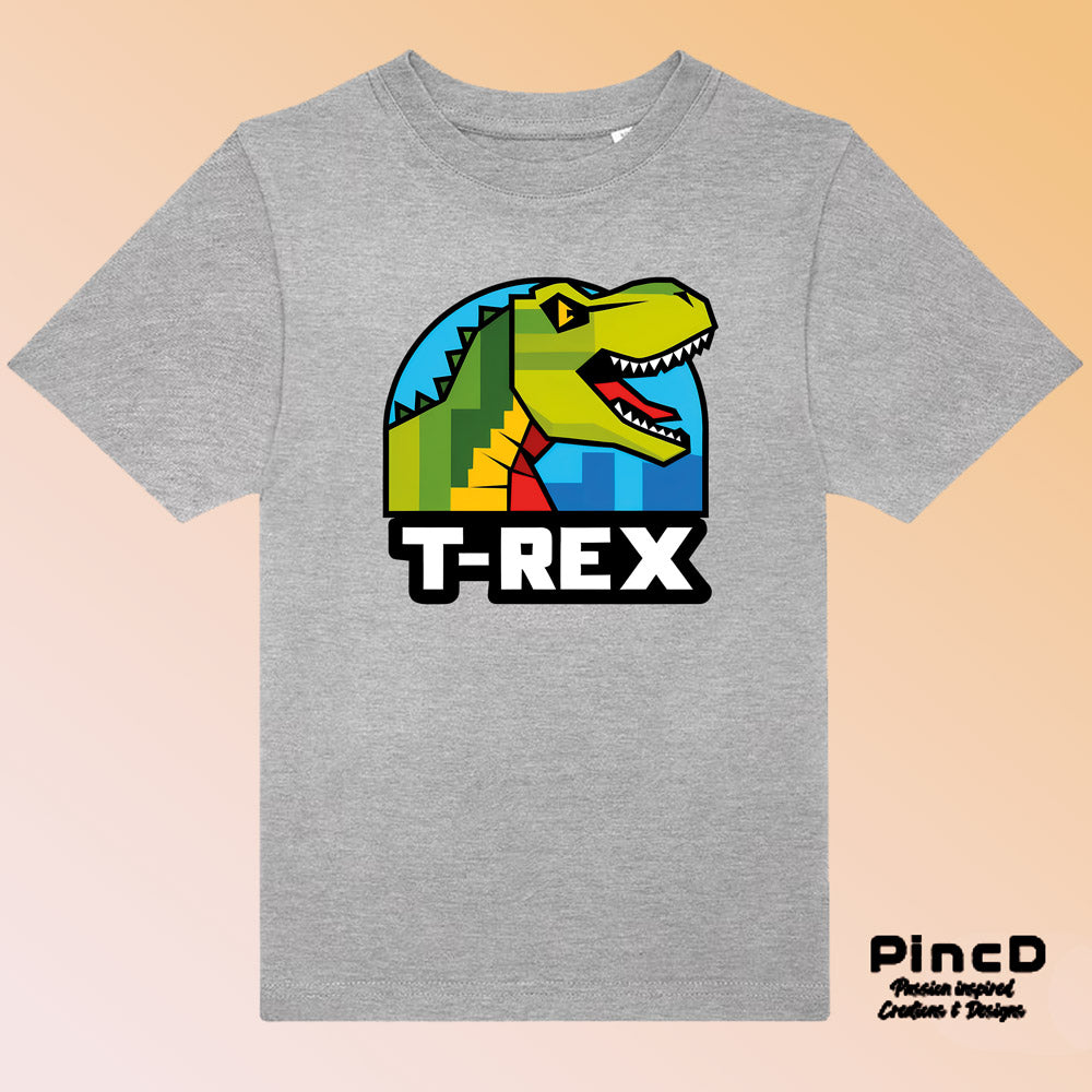 Dino T-Shirt Kinder – T-Rex Logo