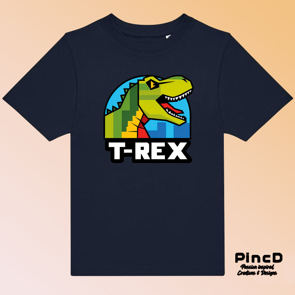 Dino T-Shirt Kinder – T-Rex Logo