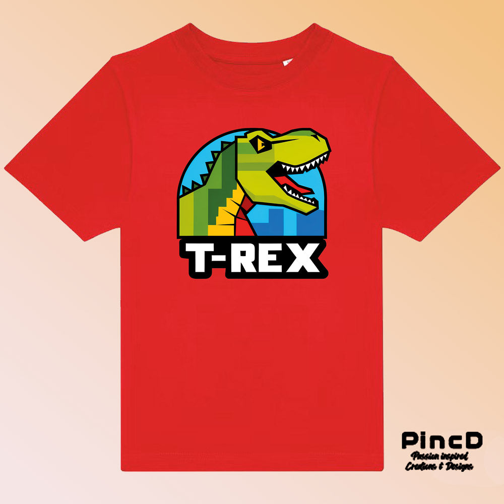 Dino T-Shirt Kinder – T-Rex Logo