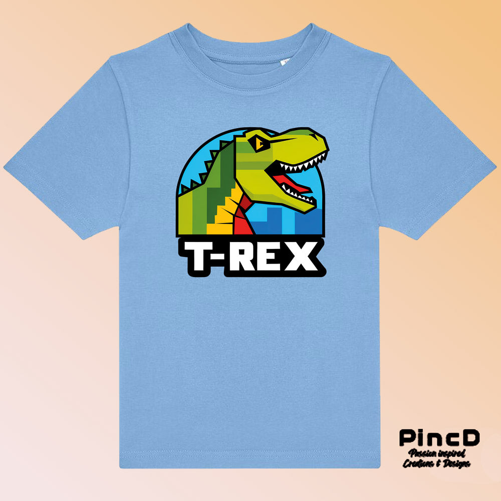 Dino T-Shirt Kinder – T-Rex Logo