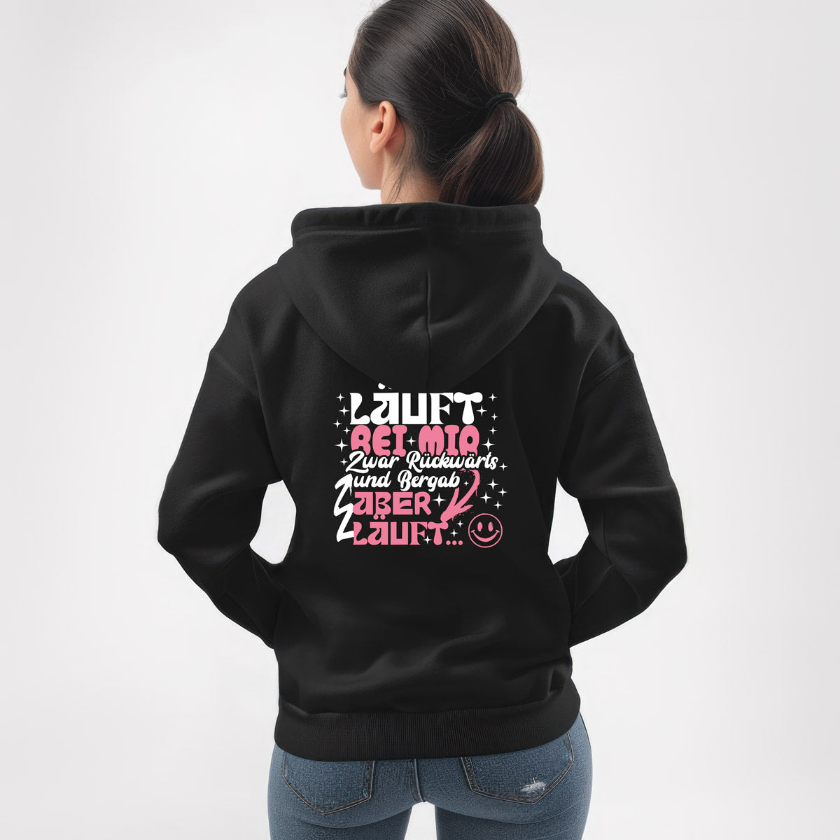 Lustiger Damen Hoodie – „Läuft bei mir…“