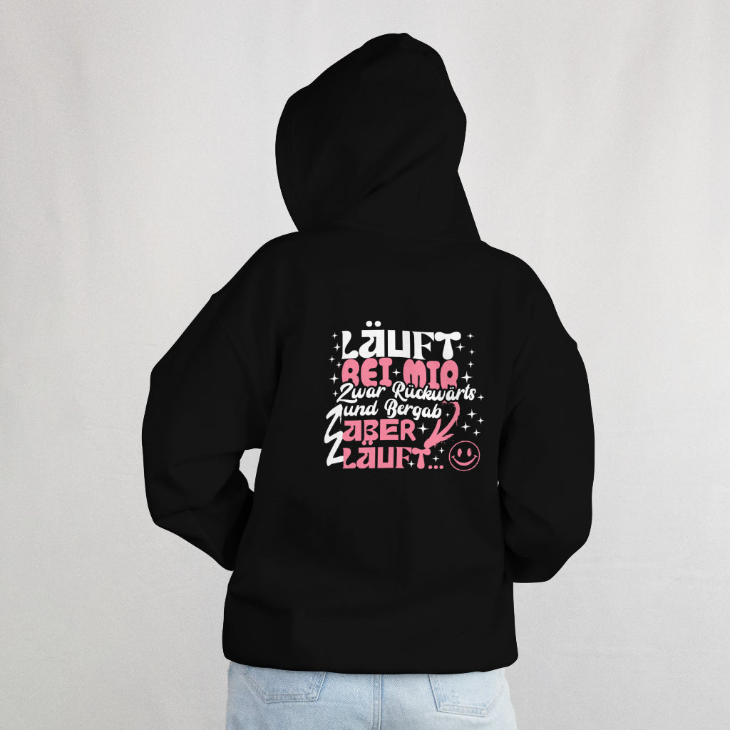 Lustiger Damen Hoodie – „Läuft bei mir…“