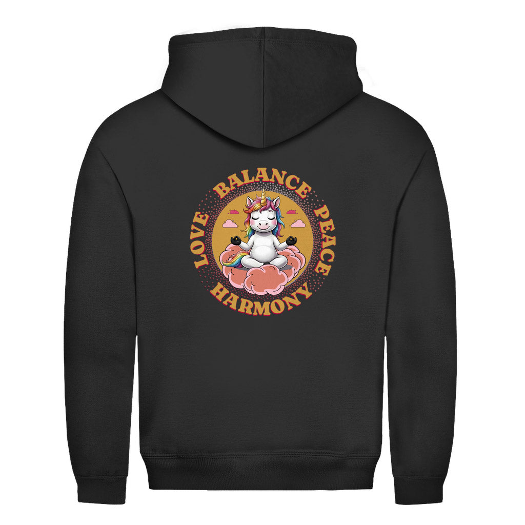 Einhorn Hoodie – Love-Balance-Peace-Harmony