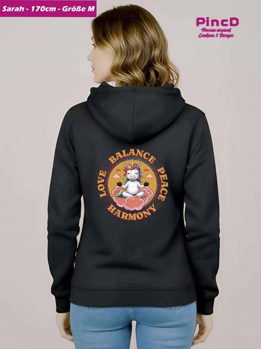 Einhorn Hoodie – Love-Balance-Peace-Harmony