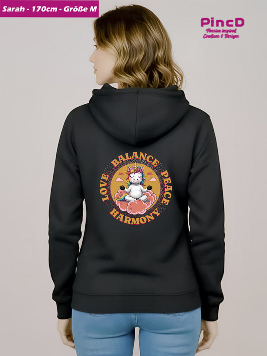 Einhorn Hoodie – Love-Balance-Peace-Harmony