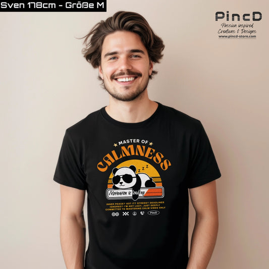Good Vibes T-Shirt mit Spruch – Master of Calmness