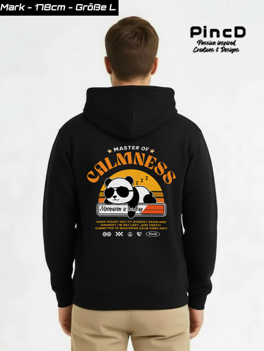 Good Vibes Hoodie mit Spruch – Master of Calmness