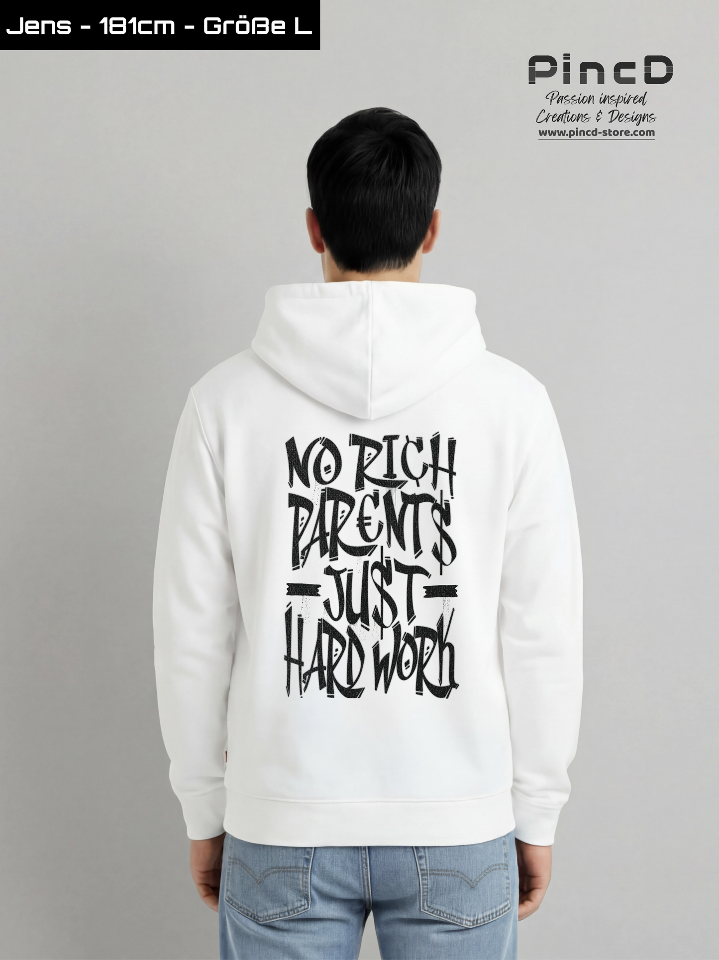 Hoodie – No Rich Parents-PincD-Streetwear