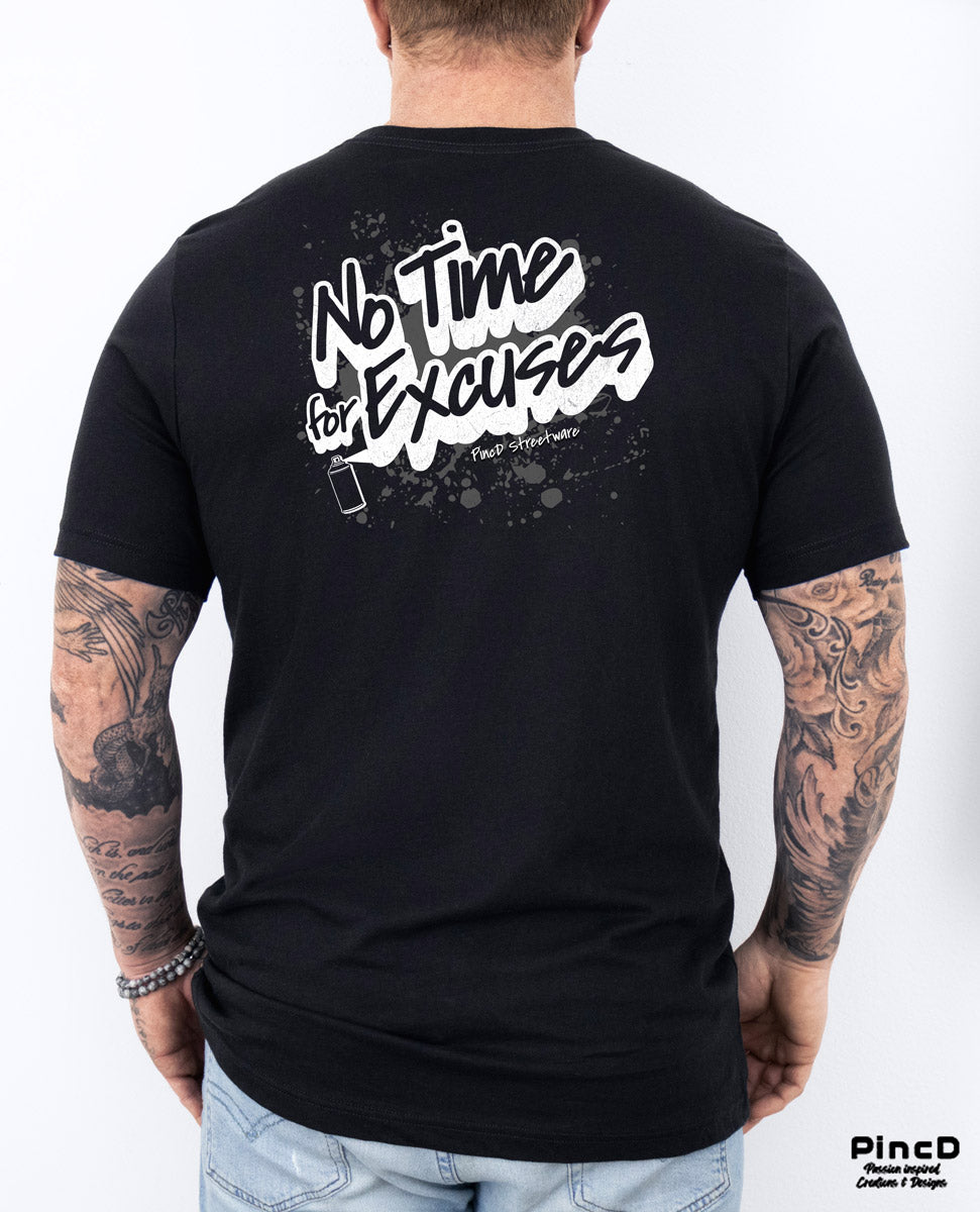 Y2K T-Shirt mit dem Spruch No Time for Excuses