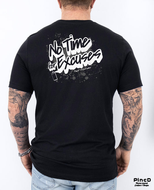 Y2K T-Shirt mit dem Spruch No Time for Excuses