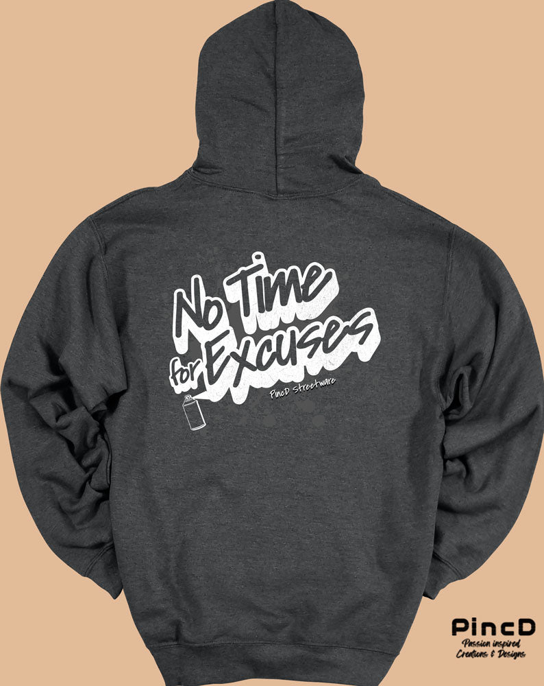 Y2K Hoodie - No Time for Excuses by PincD-Streetware