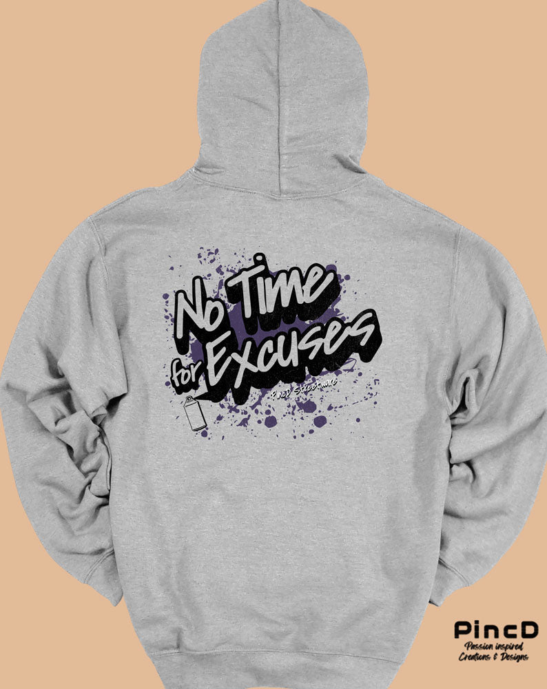 Y2K Hoodie - No Time for Excuses by PincD-Streetware