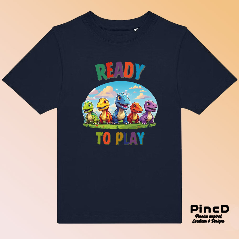 Dino T-Shirt für Kinder mit Motiv Ready to Play