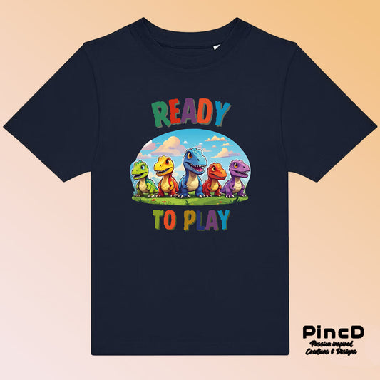Dino T-Shirt für Kinder mit Motiv Ready to Play