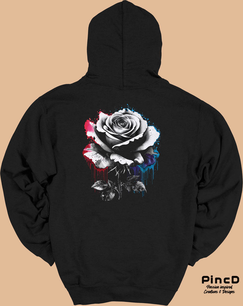 Y2K Hoodie – White Rose by PincD-Streetware